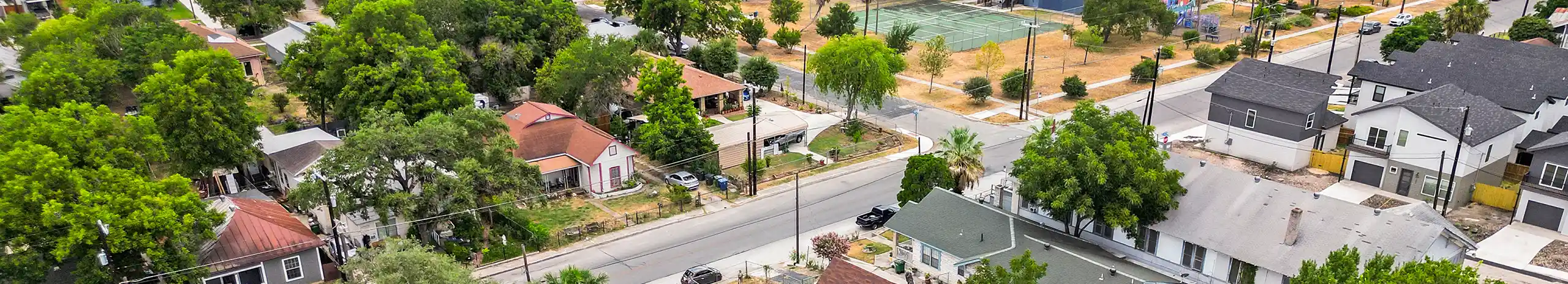 Overhead view of a neighborhood | World Pest Control serving Salina, KS